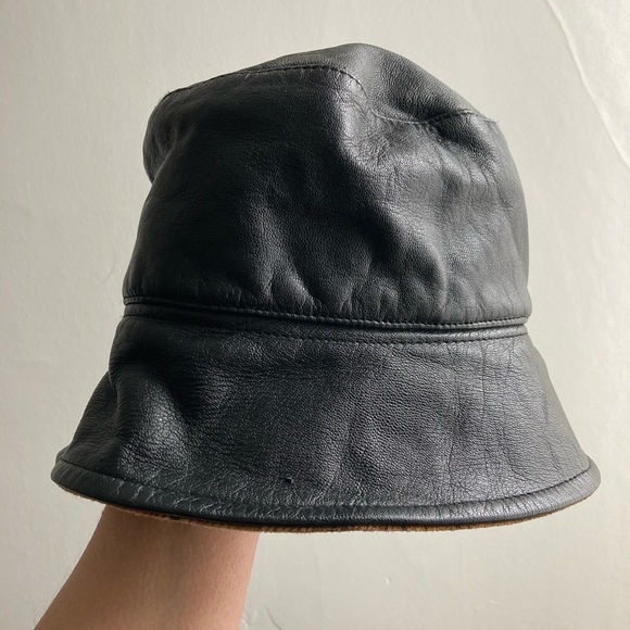 Leather Bucket Hat - Picture 1 of 5